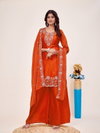 Krishna Vol 2 Designer Moss Silk Plazzo Suit Set Wholesale Collection